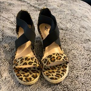 Cheetah Wedges. Brand new - never been worn.